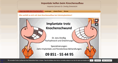 Desktop Screenshot of implantat-knochenaufbau.de